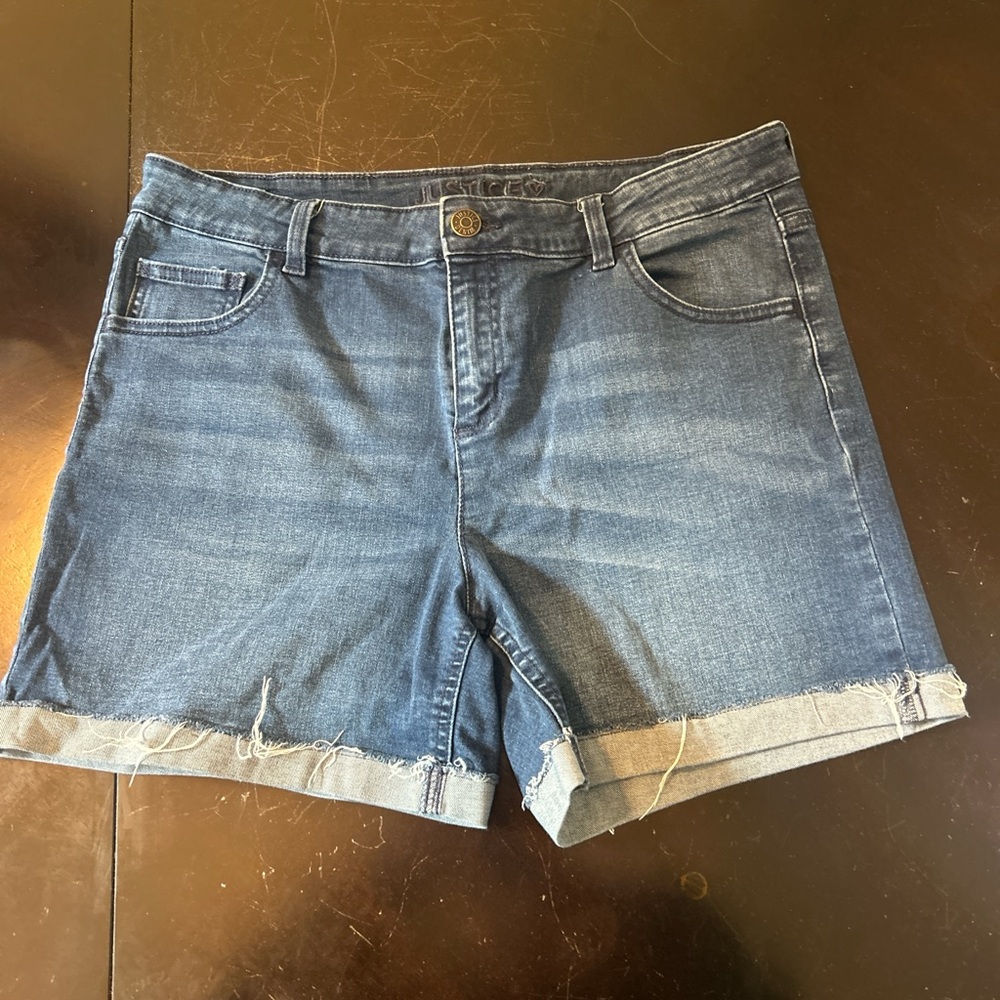 Justice denim shorts